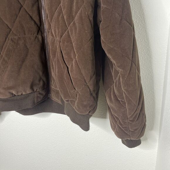 Gamehide REVERSABLE Jacket Men Size L Brown pocket Coat Bomber Style Hunting - Picture 4 of 9